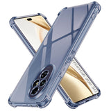 Husa de protectie Techsuit Shockproof Clear Silicone compatibil cu Honor 200, Gri Fumuriu