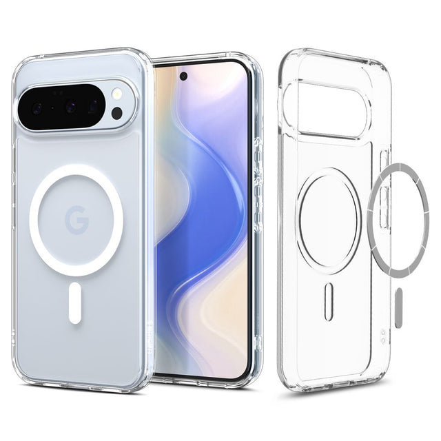 Husa de protectie Spigen Ultra Hybrid MagSafe (ACS09702) compatibil cu Google Pixel 10 / 10 Pro, Transparent / White