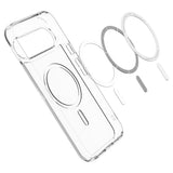 Husa de protectie Spigen Ultra Hybrid MagSafe (ACS09702) compatibil cu Google Pixel 10 / 10 Pro, Transparent / White