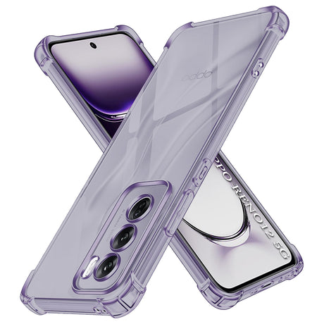 Husa de protectie Techsuit Shockproof Clear Silicone compatibil cu Oppo Reno12, Negru Fumuriu