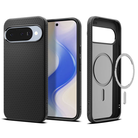 Husa de protectie Spigen Liquid Air MagSafe (ACS09695) compatibil cu Google Pixel 10 / 10 Pro, Negru Mat