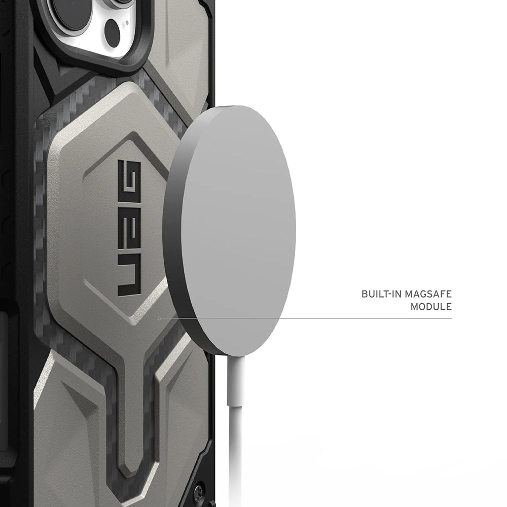 Husa de protectie UAG Monarch Pro compatibil cu iPhone 17 Pro, Titanium