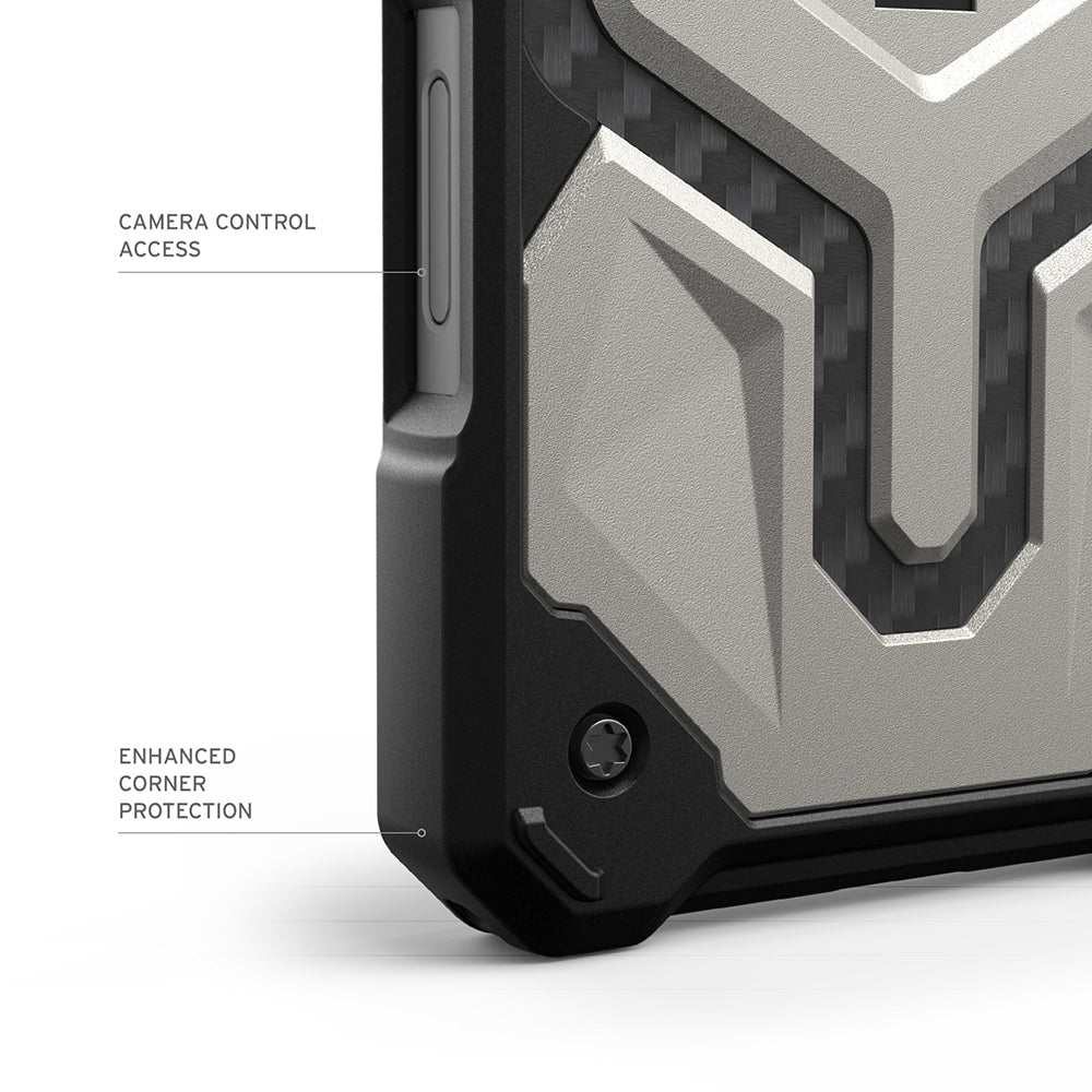 Husa de protectie UAG Monarch Pro compatibil cu iPhone 17 Pro, Titanium