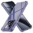 Husa de protectie Techsuit Shockproof Clear Silicone compatibil cu Xiaomi 14T Pro, Negru Fumuriu