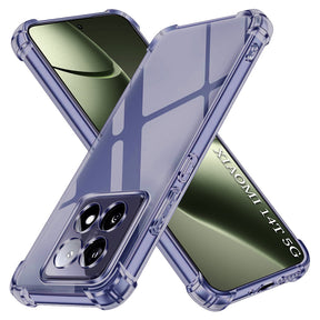 Husa de protectie Techsuit Shockproof Clear Silicone compatibil cu Xiaomi 14T, Negru Fumuriu