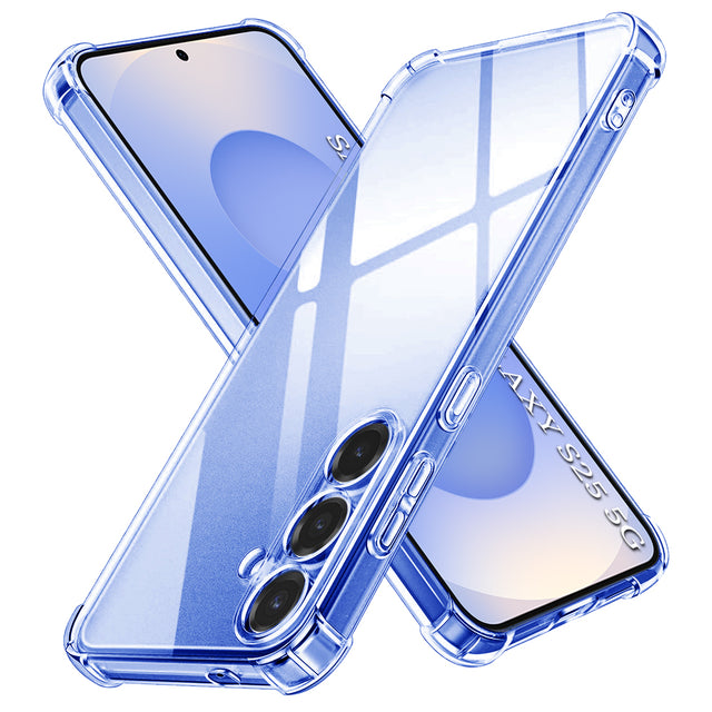 Husa de protectie Techsuit Shockproof Clear Silicone compatibil cu Samsung Galaxy S25, Transparent
