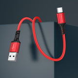 Cablu Borofone (BX83), USB to Type-C, Silicone, Universal, 3A, 1m, Negru