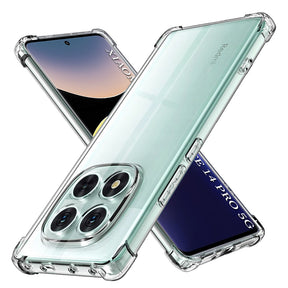 Husă Techsuit Shockproof Clear Silicone transparentă pentru Xiaomi Redmi Note 14 Pro 5G / Poco X7