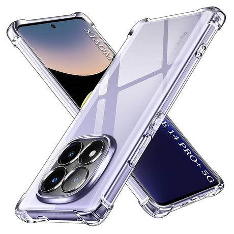 Techsuit Shockproof Clear Silicone átlátszó tok Xiaomi Redmi Note 14 Pro+ 5G telefonhoz