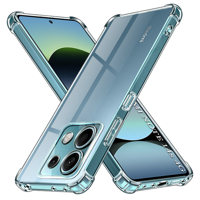 Husa de protectie Techsuit Shockproof Clear Silicone compatibil cu Xiaomi Redmi Note 14S, Transparent