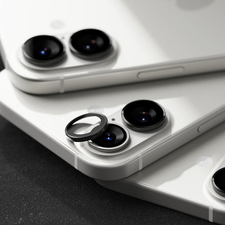 Folie de protectie Ringke Camera Lens Frame Glass (set de 2) compatibil cu iPhone 17, Negru