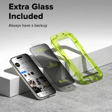 Folie de protectie Ringke Easy Slide Privacy Tempered Glass (set de 2) compatibil cu iPhone 17 Air, Negru