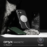 Husa de protectie Ringke Onyx MagSafe compatibil cu iPhone 17, Camo Black