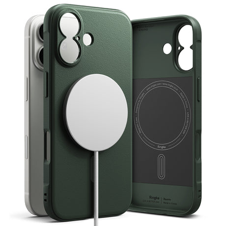 Husa de protectie Ringke Onyx MagSafe compatibil cu iPhone 17, Verde Inchis
