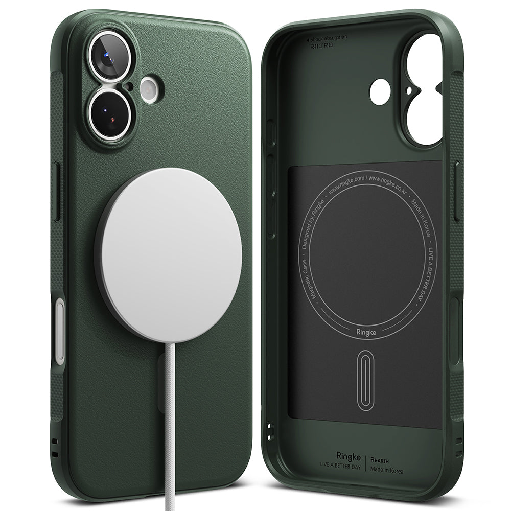Husa pentru iPhone 17 - Ringke Onyx MagSafe - Dark Green