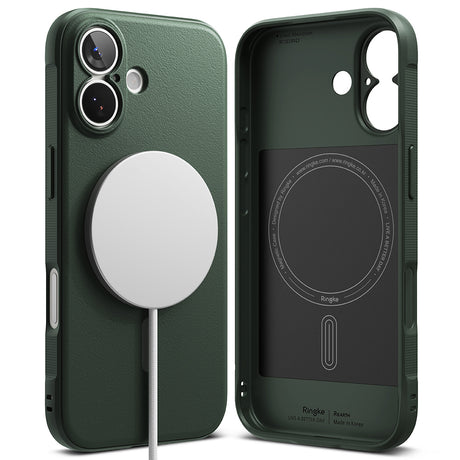 Husa de protectie Ringke Onyx MagSafe compatibil cu iPhone 17, Verde Inchis