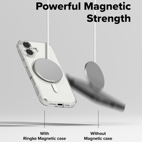 Husa de protectie Ringke Fusion MagSafe compatibil cu iPhone 17, Transparent