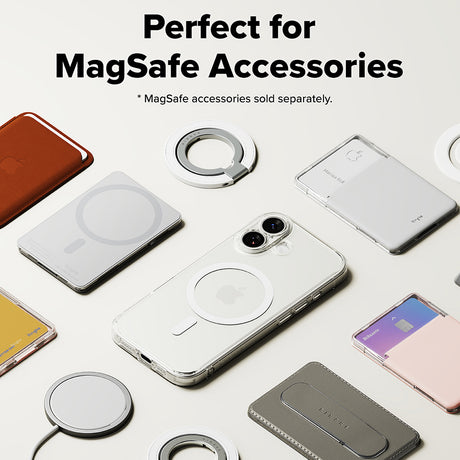 Husa de protectie Ringke Fusion MagSafe compatibil cu iPhone 17, Transparent