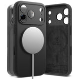 Husa de protectie Ringke Silicone Magnetic MagSafe compatibil cu iPhone 17 Pro Max, Negru