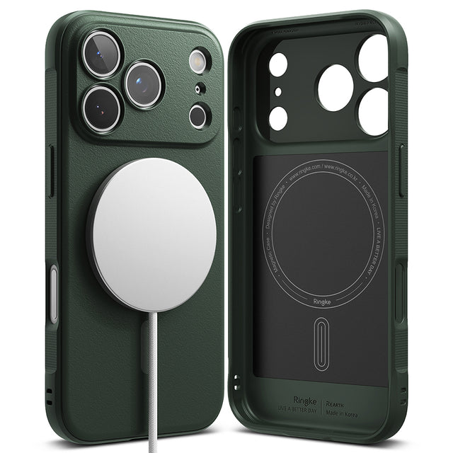 Husa de protectie Ringke Onyx MagSafe compatibil cu iPhone 17 Pro Max, Verde Inchis