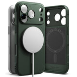 Husa de protectie Ringke Onyx MagSafe compatibil cu iPhone 17 Pro Max, Verde Inchis