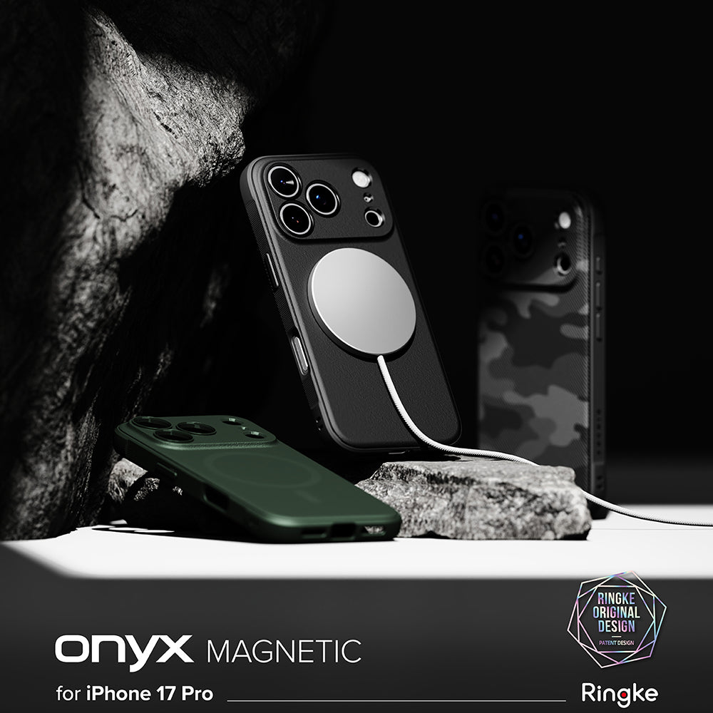 Husa de protectie Ringke Onyx MagSafe compatibil cu iPhone 17 Pro Max, Negru