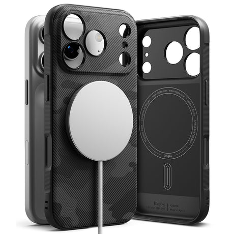 Husa de protectie Ringke Onyx MagSafe compatibil cu iPhone 17 Pro, Camo Black