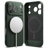 Husa de protectie Ringke Onyx MagSafe compatibil cu iPhone 17 Pro, Verde Inchis