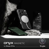 Husa de protectie Ringke Onyx MagSafe compatibil cu iPhone 17 Pro, Verde Inchis