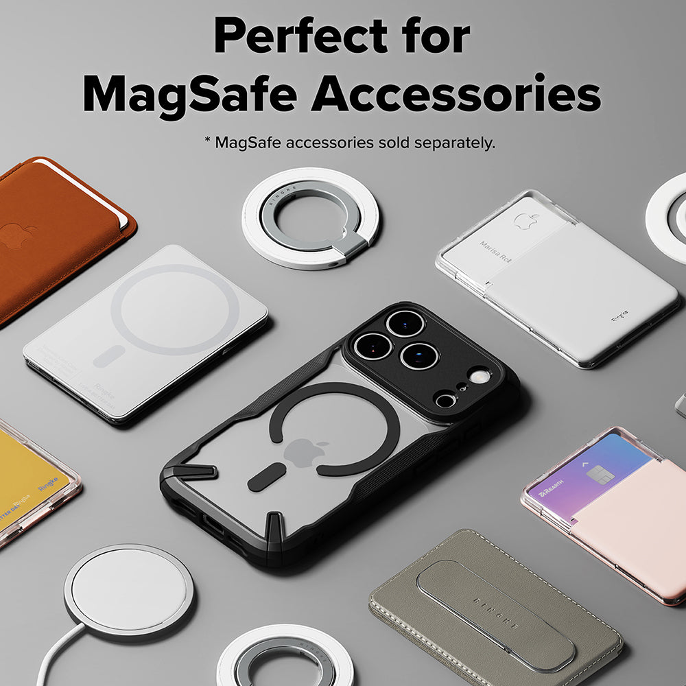 Husa de protectie Ringke Fusion X MagSafe compatibil cu iPhone 17 Pro, Negru
