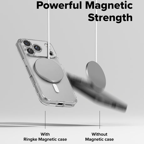 Husa de protectie Ringke Fusion MagSafe compatibil cu iPhone 17 Pro, Transparent Mat