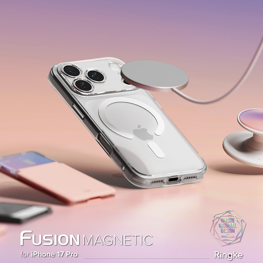 Husa de protectie Ringke Fusion MagSafe compatibil cu iPhone 17 Pro Max, Transparent
