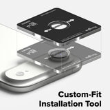 Folie de protectie Ringke Camera Lens Frame Glass (set de 2) compatibil cu iPhone 17 Air, Negru