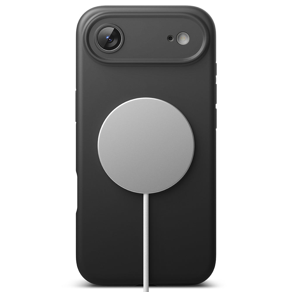 Husa de protectie Ringke Silicone Magnetic MagSafe compatibil cu iPhone 17 Air, Negru
