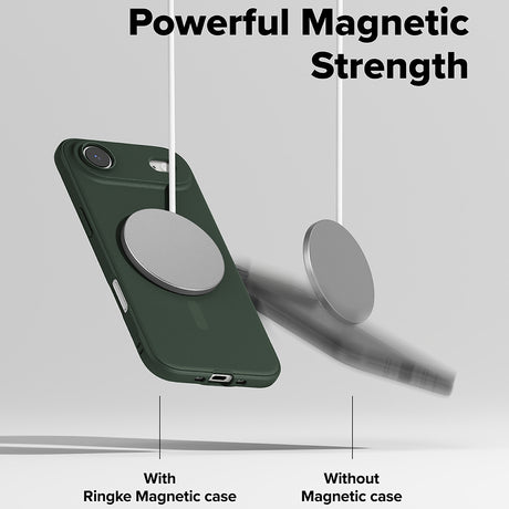 Husa de protectie Ringke Onyx MagSafe compatibil cu iPhone 17 Air, Verde Inchis