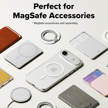 Husa de protectie Ringke Fusion MagSafe compatibil cu iPhone 17 Air, Transparent