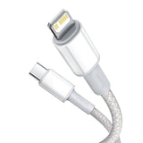 Cablu Baseus (CATLGD-02), Type-C la Lightning, 20W, 1m, Alb