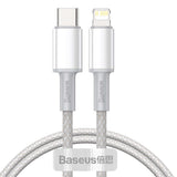 Cablu Baseus (CATLGD-02), Type-C la Lightning, 20W, 1m, Alb