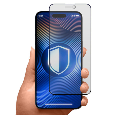 Folie de protectie 3mk HardGlass Matt Max Tempered compatibil cu iPhone 17 Pro, Privacy