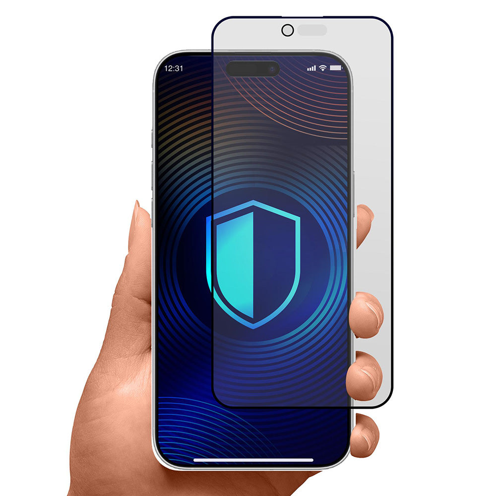 Folie de protectie 3mk HardGlass Matt Max Tempered compatibil cu iPhone 17 Air, Privacy