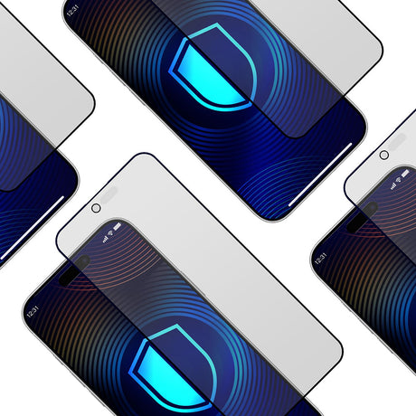 Folie de protectie 3mk HardGlass Matt Max Tempered compatibil cu iPhone 17 Air, Privacy