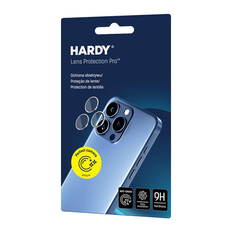 Folie de protectie 3mk Hardy Lens Protection Pro compatibil cu iPhone 17 Pro / iPhone 17 Pro Max, Titanium Gray