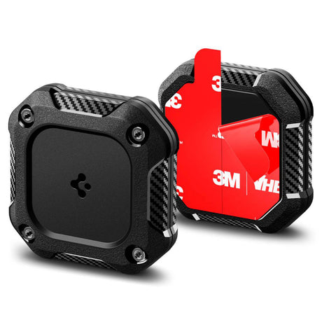 Casti Spigen Tough Armor Holder (ACS09781), Apple AirTag 1 / 2, Waterproof IPX8, 3M Adhesive, Negru