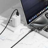 Cablu Borofone Placer Series (BX120), USB to Type-C, Aluminum Alloy Shell, Nylon Braided Cable, 3A, 1m, Negru
