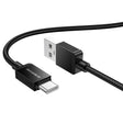 Cablu Borofone Placer Series (BX120), USB to Type-C, Aluminum Alloy Shell, Nylon Braided Cable, 3A, 1m, Negru