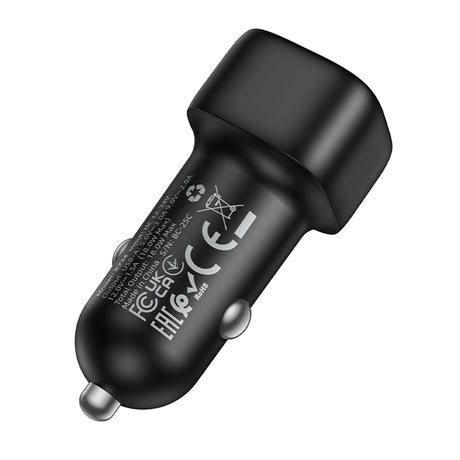 Incarcator Borofone Car Cloud (BZ34), USB, Single Port, 18W (QC/FCP/AFC), ABS, for 12-24V, Negru