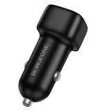Incarcator Borofone Car Cloud (BZ34), USB, Single Port, 18W (QC/FCP/AFC), ABS, for 12-24V, Negru