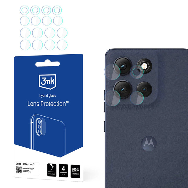 Folie de protecție 3mk Lens Protection transparentă pentru camera Motorola Moto G86 / G86 Power