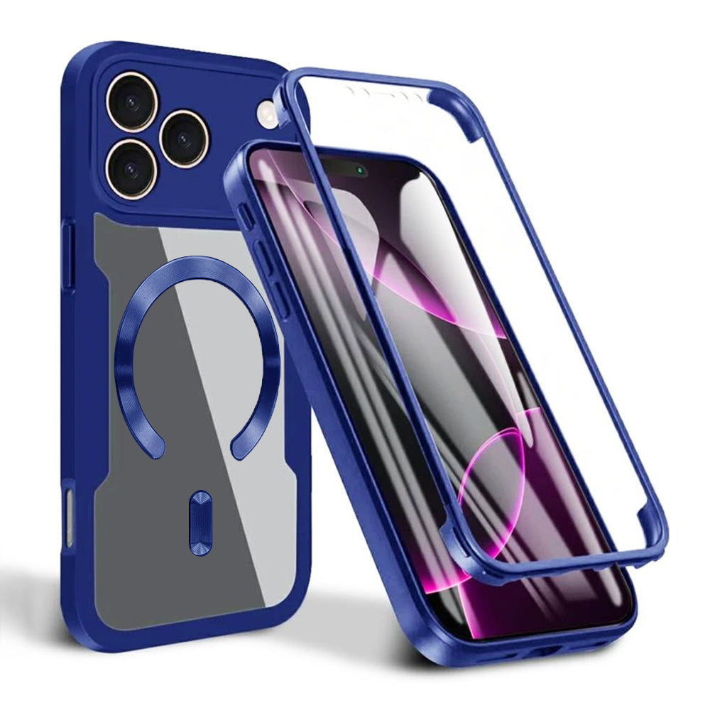 Folie de protectie Techsuit ColorVerse 360 MagSafe Series + compatibil cu iPhone 17 Pro, Albastru