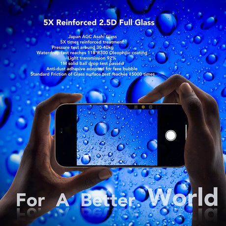 Folie de protectie ANANK 2.5D Full Glass compatibil cu iPhone 17 Pro, Negru